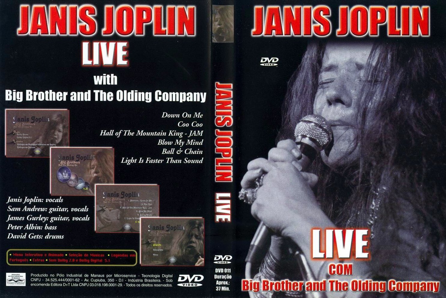 BANCA DO ROCK Rock Concert DVD 2356 DVD JANIS JOPLIN BOOTLEG